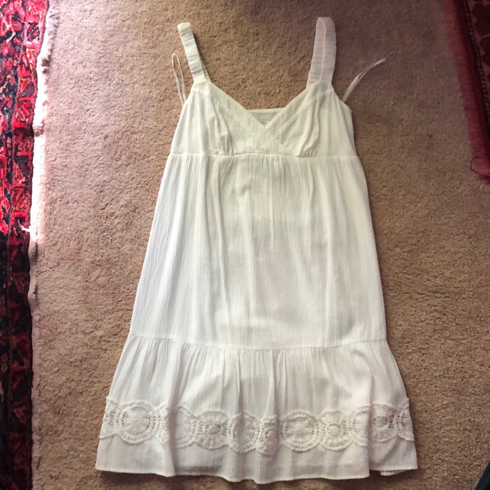 LOFT|white boho dress